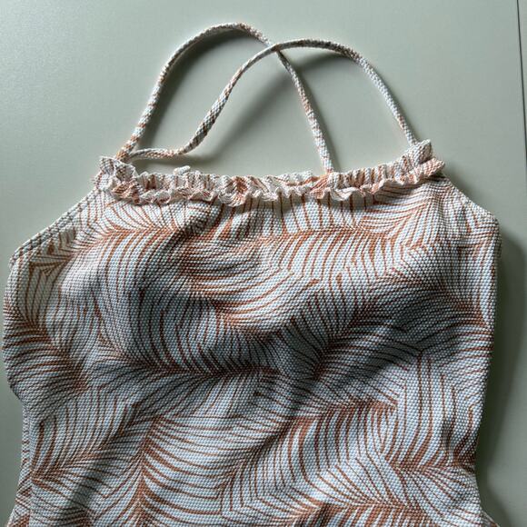 Roxy Palm Tree Dreams One Piece Swimsuit Women’s Size Large NWOT Tropical Print - Picture 2 of 8